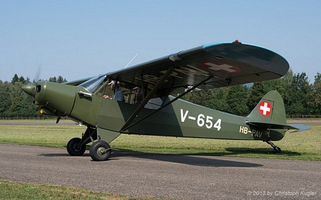 Piper PA-18-150 Super Cub | HB-PAV | private | HAUSEN A. ALBIS (LSZN/---) 31.08.2013