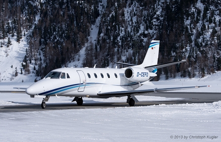 Cessna 560XLS+ Citation Excel | D-CEFO | untitled (Air Hamburg) | SAMEDAN (LSZS/SMV) 16.02.2013