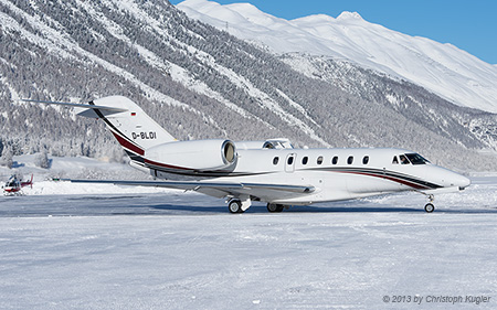 Cessna 750 Citation X | D-BLDI | untitled (Baden Aircraft Operations) | SAMEDAN (LSZS/SMV) 27.12.2013
