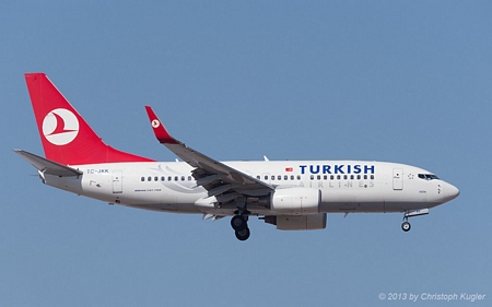 Boeing 737-752 | TC-JKK | Turkish Airlines | ANTALYA (LTAI/AYT) 13.09.2013