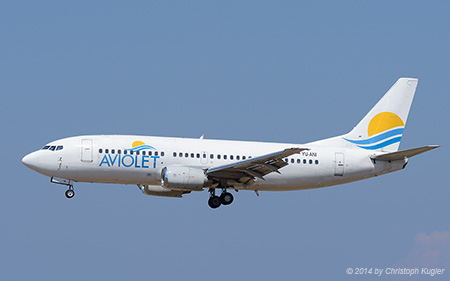 Boeing 737-3H9 | YU-ANI | Aviolet | RHODOS - DIAGORAS (LGRP/RHO) 12.09.2014