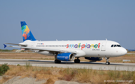 Airbus A320-233 | SP-HAC | Small Planet Airlines | RHODOS - DIAGORAS (LGRP/RHO) 13.09.2014