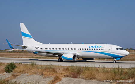 Boeing 737-8Q8 | SP-ENX | Enter Air | RHODOS - DIAGORAS (LGRP/RHO) 14.09.2014