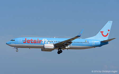 Boeing 737-8K5 | OO-JAD | JetairFly | RHODOS - DIAGORAS (LGRP/RHO) 17.09.2014