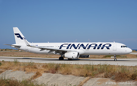 Airbus A321-231 | OH-LZG | Finnair | RHODOS - DIAGORAS (LGRP/RHO) 17.09.2014
