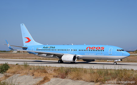 Boeing 737-86N | I-NEOZ | NEOS | RHODOS - DIAGORAS (LGRP/RHO) 20.09.2014