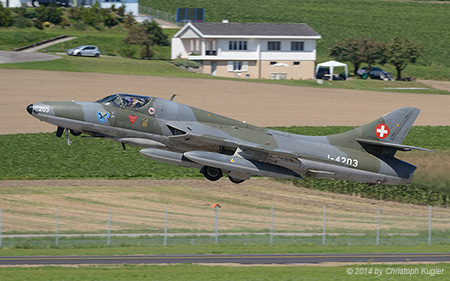 Hawker Hunter T.68 | HB-RVW | private | PAYERNE (LSMP/---) 28.08.2014