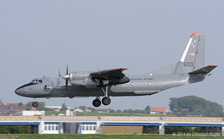 Antonov An 26 | 603 | Hungarian Air Force | PAYERNE (LSMP/---) 04.09.2014