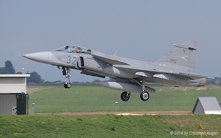 JAS-39C Gripen | 32 | Hungarian Air Force | PAYERNE (LSMP/---) 04.09.2014