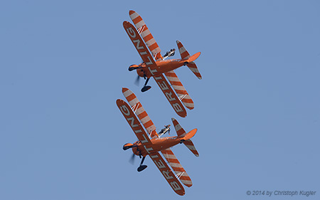 Boeing N2S Stearman | - | Breitling Wingwalkers | PAYERNE (LSMP/---) 06.09.2014