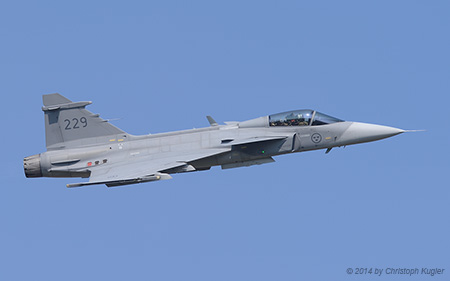 JAS-39C Gripen | 39229 | Royal Swedish Air Force | PAYERNE (LSMP/---) 06.09.2014