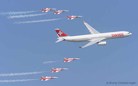 Airbus A330-343X | HB-JHN | Swiss International Air Lines | PAYERNE (LSMP/---) 06.09.2014