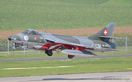 Hawker Hunter F.58 | HB-RVU | private | PAYERNE (LSMP/---) 07.09.2014