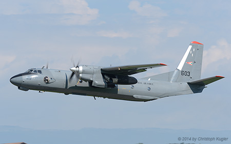 Antonov An 26 | 603 | Hungarian Air Force | PAYERNE (LSMP/---) 08.09.2014