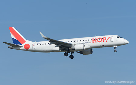 Embraer ERJ-190LR | F-HBLF | HOP!  | Z&UUML;RICH (LSZH/ZRH) 09.03.2014