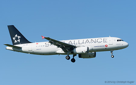 Airbus A320-232 | TC-JPE | Turkish Airlines  |  Star Alliance c/s | Z&UUML;RICH (LSZH/ZRH) 18.05.2014