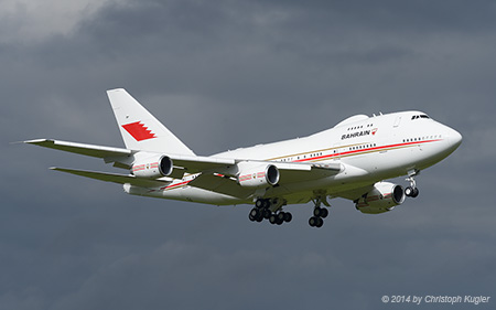 Boeing 747SP-ZK | A9C-HAK | Bahrain Amiri Flight | Z&UUML;RICH (LSZH/ZRH) 21.09.2014