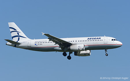 Airbus A320-232 | SX-DGL | Aegean Airlines | Z&UUML;RICH (LSZH/ZRH) 27.09.2014