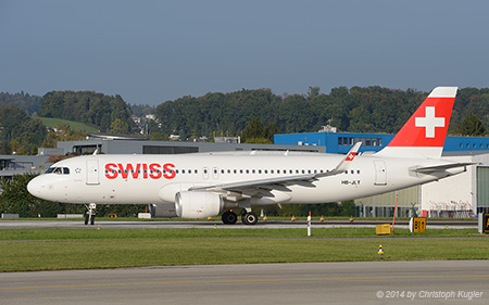 Airbus A320-214 | HB-JLT | Swiss International Air Lines | Z&UUML;RICH (LSZH/ZRH) 05.10.2014