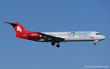 Fokker 100 | PH-MJP | Greenland Express | Z&UUML;RICH (LSZH/ZRH) 18.10.2014