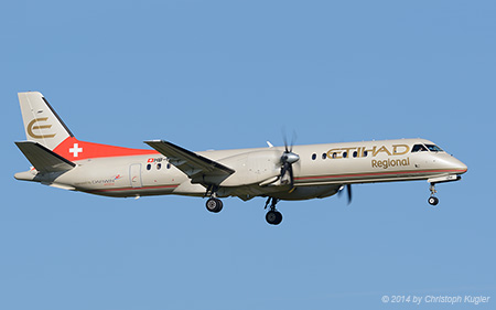 SAAB 2000 | HB-IZH | Etihad Regional | Z&UUML;RICH (LSZH/ZRH) 08.11.2014