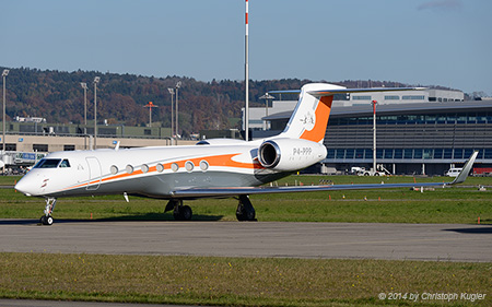 Gulfstream G550 | P4-PPP | untitled | Z&UUML;RICH (LSZH/ZRH) 08.11.2014