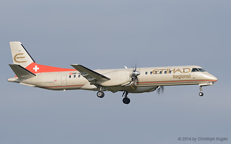 SAAB 2000 | HB-IZZ | Etihad Regional | Z&UUML;RICH (LSZH/ZRH) 24.12.2014