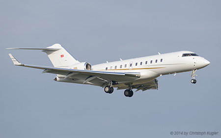 Bombardier BD.700 Global 5000 | HB-JRR | untitled (Comlux Switzerland) | Z&UUML;RICH (LSZH/ZRH) 24.12.2014