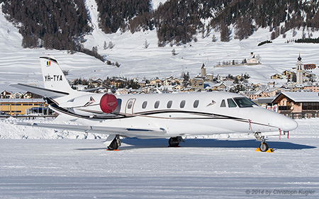 Cessna 560XLS+ Citation Excel | YR-TYA | untitled | SAMEDAN (LSZS/SMV) 12.01.2014