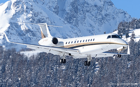Embraer EMB-135BJ Legacy 600 | G-HUBY | untitled (London Exec Aviation) | SAMEDAN (LSZS/SMV) 23.02.2014