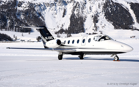 Raytheon 400XT Beechjet | OK-ESC | private | SAMEDAN (LSZS/SMV) 23.02.2014