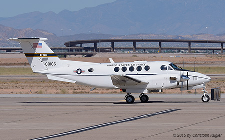 Beech C-12C Huron | 76-0166 | US Air Force | PHOENIX-MESA GATEWAY (KIWA/AZA) 24.09.2015