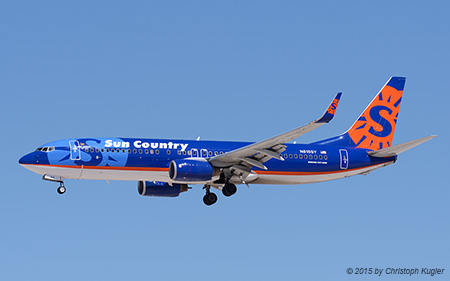 Boeing 737-8BK | N815SY | Sun Country Airlines | LAS VEGAS MCCARRAN (KLAS/LAS) 17.09.2015