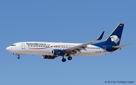 Boeing 737-852 | XA-ZAM | AeroMexico | LAS VEGAS MCCARRAN (KLAS/LAS) 17.09.2015