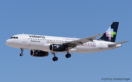 Airbus A320-233 | XA-VON | Volaris  |  with Alux Nahual sticker | LAS VEGAS MCCARRAN (KLAS/LAS) 18.09.2015