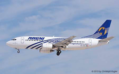 Boeing 737-322 | XA-UQA | Magnicharters | LAS VEGAS MCCARRAN (KLAS/LAS) 01.10.2015