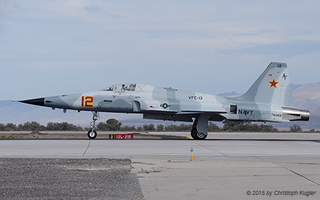 Northrop F-5N Tiger II | 761568 | US Navy  |  former J-3043 of Swiss Air Force | NAS FALLON (KNFL/NFL) 28.09.2015