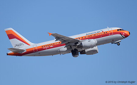 Airbus A319-112 | N742PS | American Airlines  |  in PSA retro c/s | PHOENIX SKY HARBOUR INTL (KPHX/PHX) 24.09.2015