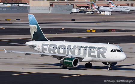 Airbus A319-111 | N921FR | Frontier Airlines | PHOENIX SKY HARBOUR INTL (KPHX/PHX) 24.09.2015