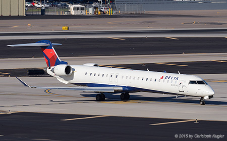Bombardier CRJ 900LR | N810SK | Delta Connection | PHOENIX SKY HARBOUR INTL (KPHX/PHX) 24.09.2015