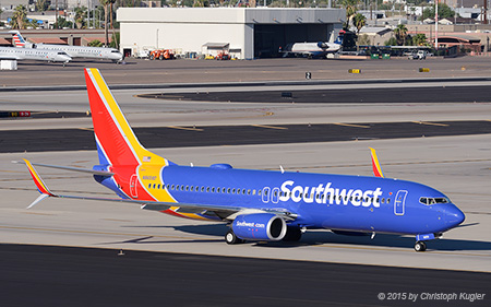 Boeing 737-8H4 | N8659D | Southwest Airlines | PHOENIX SKY HARBOUR INTL (KPHX/PHX) 24.09.2015