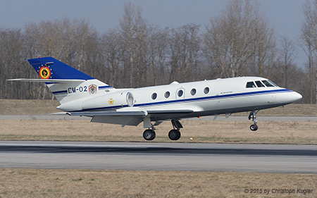 Dassault Falcon 20E | CM-02 | Belgian Air Force | BASLE (LFSB/BSL) 17.03.2015