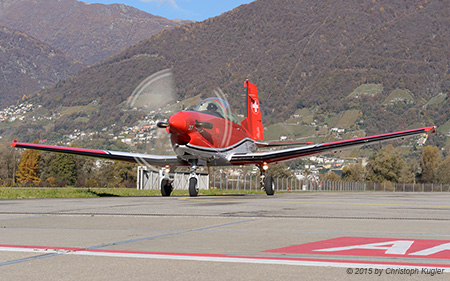Pilatus PC-7 | A-937 | Swiss Air Force | LOCARNO MAGADINO (LSMO/---) 04.11.2015