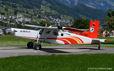 Pilatus PC-6/B2-H4 | HB-FBP | untitled (Asian Express Aviation) | BUOCHS (LSZC/BXO) 26.08.2015