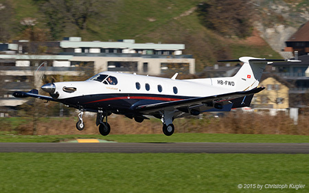 Pilatus PC-12/47E | HB-FWD | untitled | BUOCHS (LSZC/BXO) 19.11.2015
