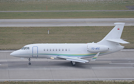 Dassault Falcon 2000EX EASy | TC-ATC | untitled | Z&UUML;RICH (LSZH/ZRH) 24.01.2015