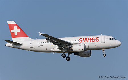Airbus A319-112 | HB-IPV | Swiss International Air Lines | Z&UUML;RICH (LSZH/ZRH) 19.03.2015