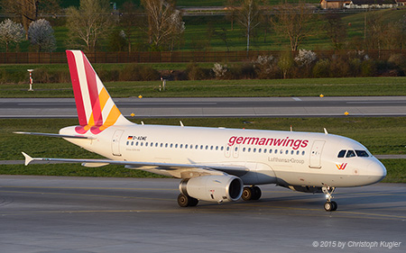 Airbus A319-132 | D-AGWE | Germanwings | Z&UUML;RICH (LSZH/ZRH) 15.04.2015