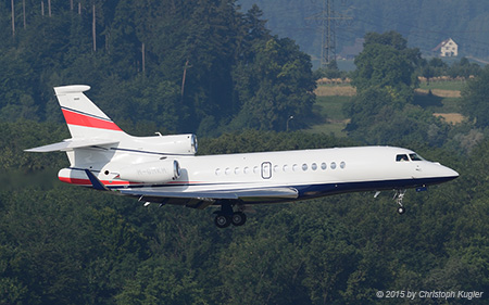 Dassault Falcon 7X | M-GMKM | untitled | Z&UUML;RICH (LSZH/ZRH) 04.07.2015