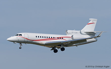 Dassault Falcon 7X | VP-CUH | untitled (Volkswagen Air Service) | Z&UUML;RICH (LSZH/ZRH) 04.07.2015